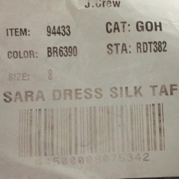 NWT - J.CREW Beige SARA 100% SILK TAFFETA - Picture 6 of 7